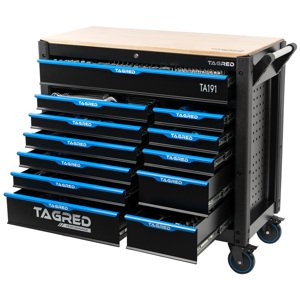 Dielenský vozík PERFORMANCE Jumbo XXL 12 zásuviek, 501-el. TA191