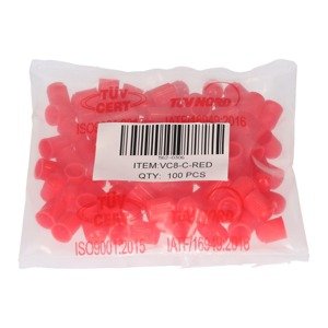 Red caps for valves 100 pcs
