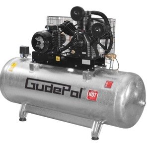 Piston compressor Gudepol HDT100, 500 liters, 15 bar, 7.5 kW