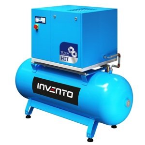 Screw compressor Invento HT510, 750 l/min, 270 liters, 10 bar, 5.5 kW, without dryer