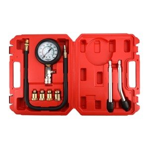 Compression tester kit for petrol engines, 8 pcs