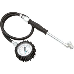 Tyre Check Dial Gauge (63mm Dia), 0-170 psi & 0-12 bar, Twin Hold-On Connector