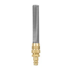 Brass Plug EURO Profile with Hose Spring 9 x12 mm