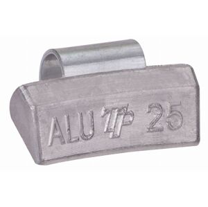 Lead 25g wheel weight, knocked onto alloy ALU rim - uncoated 100 pcs