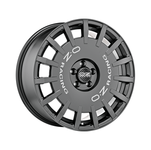 Oz Rally Racing DG 7x17 4x100 ET45 DARK GRAPHITE SILVER LETTERING
